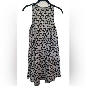 Black Bead Polka Dot Swing Dress Size Large